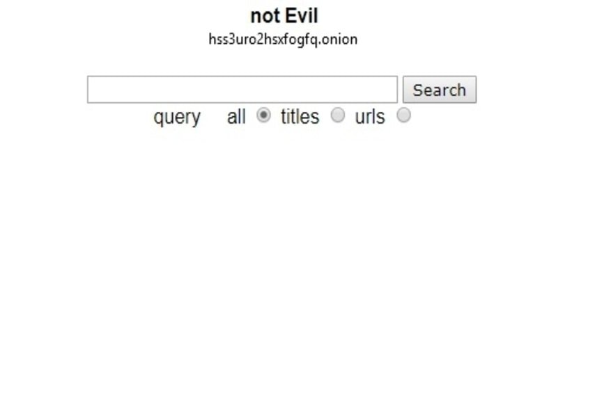 not evil поисковик