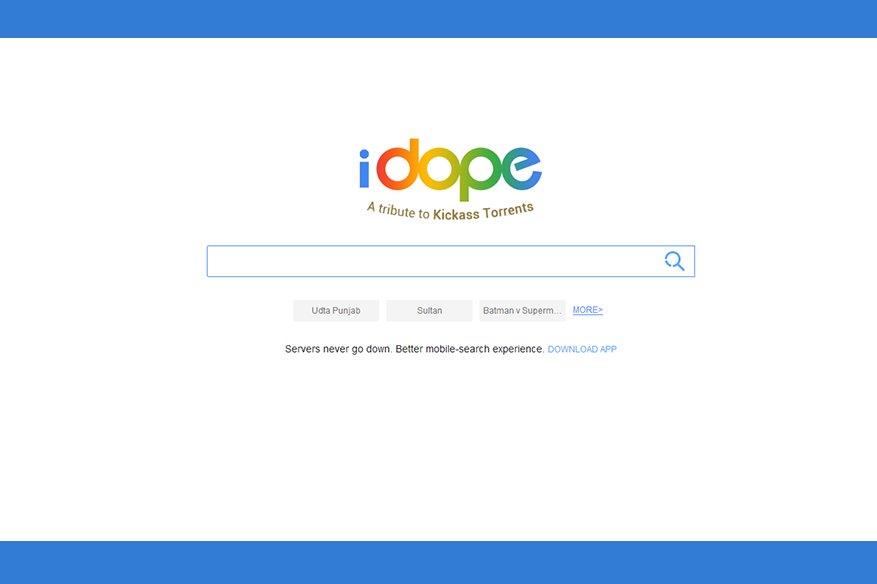 iDope The Fairly Popular Torrent Search Engine