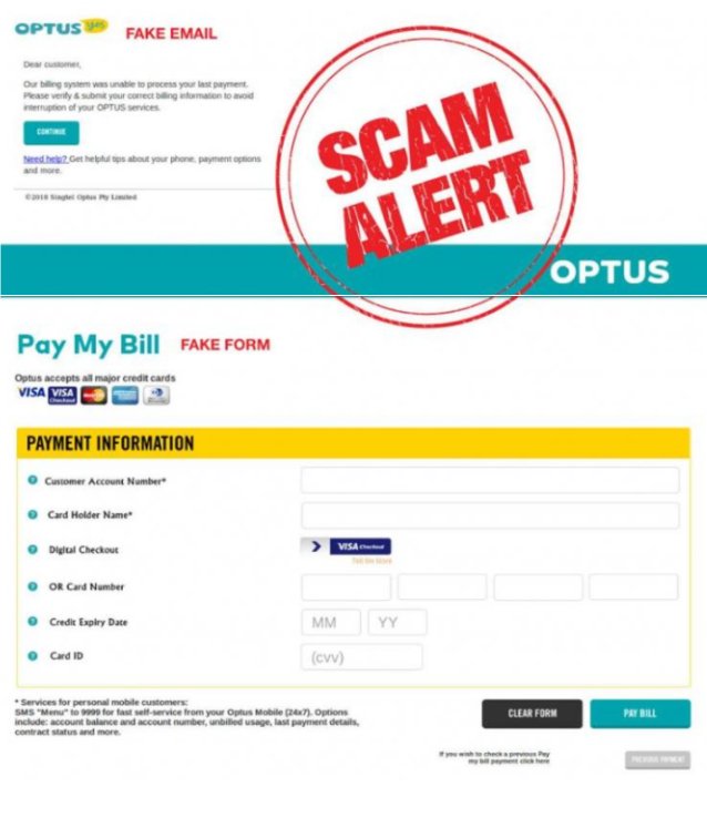 Optus Email Scam Target Customers