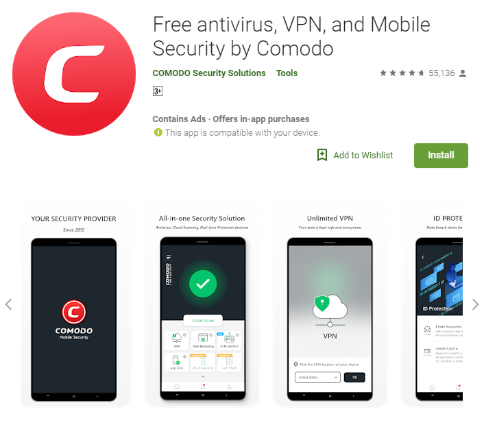 comodo android security
