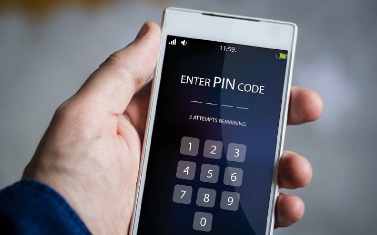 Enter a temporary password to unlock your phone