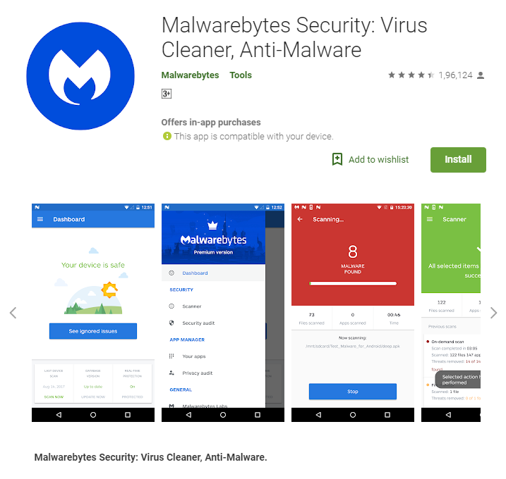 MalwareBytes Mobile Antivirus
