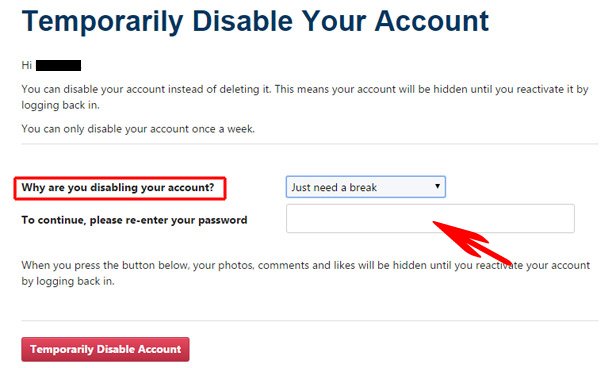 Re-enter your account password